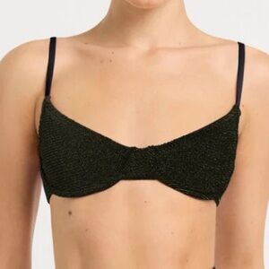 NWT!!! Bondeye Gracie Balconette Caviar Lurex